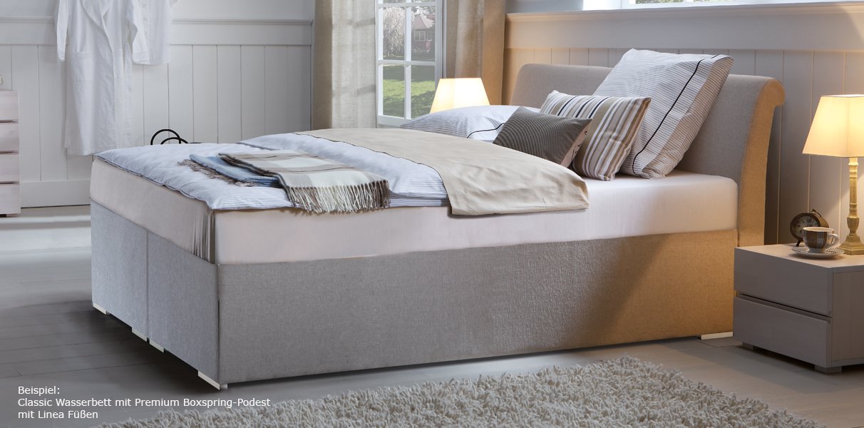 Boxspring-Wasserbett mit Zamo Kopfteil Abbildung 5